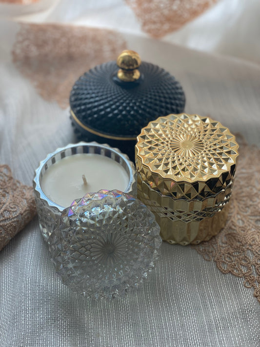 Glam Glass Candles in Gold